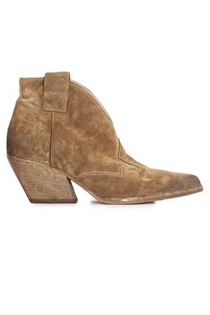 Beige Suede Texan Ankle Boot ELENA IACHI | E2004VELOURCAMEL